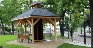 Park w Chybiu otwarty po modernizacji. Powstała między innymi tężnia solankowa