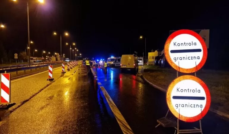 ciapate zwardoń nielegalni migranci kontrola graniczna granica straż graniczna