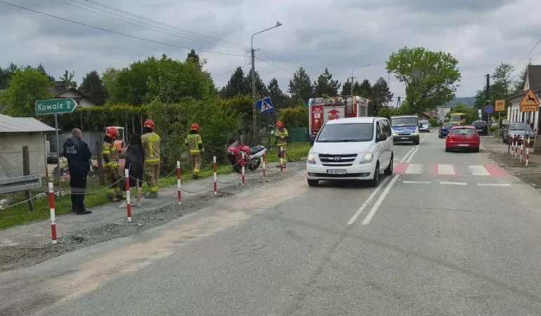 Interwencja służb ratunkowych na ul. Bielskiej w Pogórzu - 6.05.2025