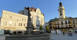 Cieszy , Rynek, Kamienice,, ilustracyjne