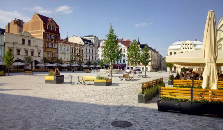 Rynek w Cieszynie po remoncie, 18.8.23