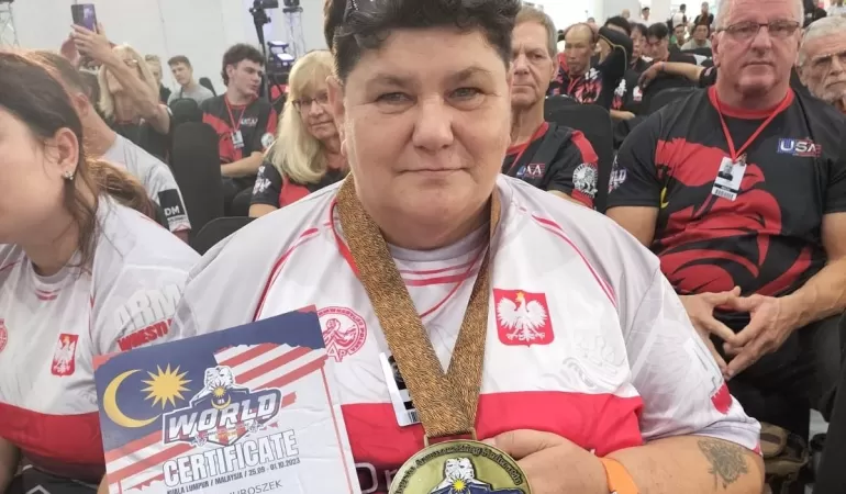 Maria Juroszek zdobyła złoty medal Mistrzostw Świata w armwrestlingu