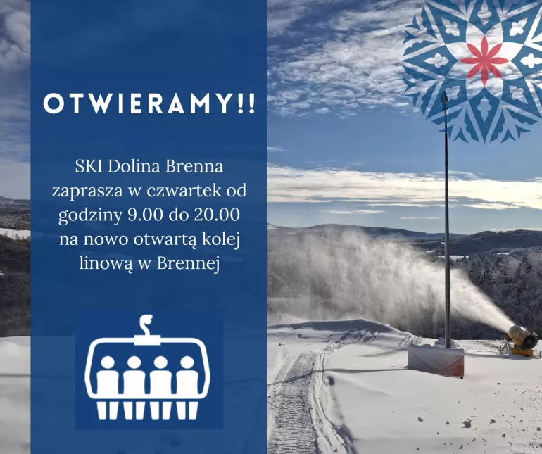 Rusza Ski Dolina w Brennej! Narciarzy zaprasza nowa kolej linowa i trasa o długości 950 metrów