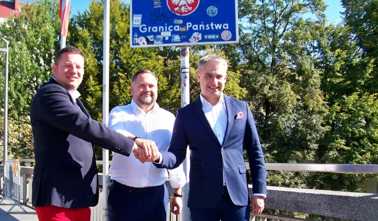 Przemysław Koperski, Konrad Gołota i Krzysztof Gawkowski rozmawiali z mediami w Cieszynie